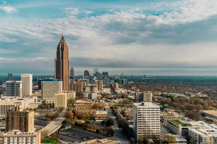 Atlanta view from hotel room