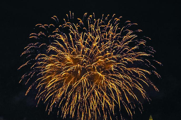 fireworks over Washington DC