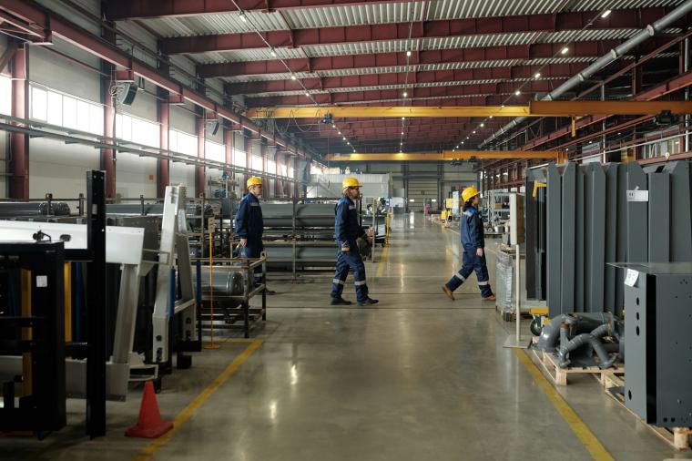 workers in factory