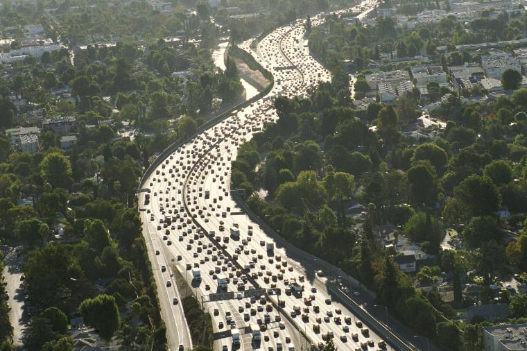 high traffic levels on highway